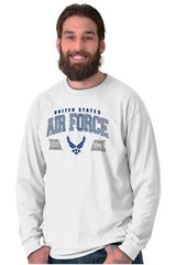 Athletic USAF Air Force American Official Long Sleeve Tshirt Tee for Adults