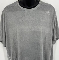 Adidas Mens Grey Tee Shirt Climate Control Size XL Extra Large Short Sleeve New