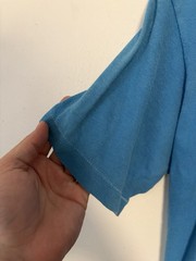 Vintage 1960s Blue BVD Selvedge Pocket T Shirt Size Large Distressed USA Faded