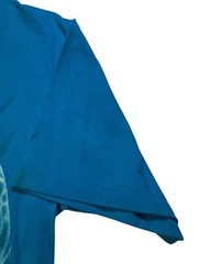 Vintage Hanes T-Shirt Men’s Medium Blue Graphic Print Dolphins Turtle Crew Neck