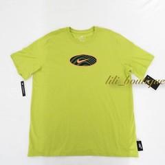 NWT Nike CW4752-308 Men NSW Air Max Tee Shirt Cotton Bright Cactus Multi Size M