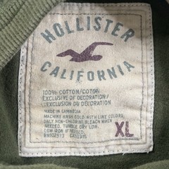 Hollister HCO 22 Logo Shirt XL Green Y2K Preppy Vintage California T-Shirt