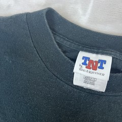 Vintage TNT Wild Side Buck Shirt Adult Large Black AOP Deer Hunting 90s Nature