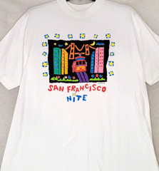 Vintage 1992 San Francisco Shirt Extra Large XL White Mens Nite Luke A Tuke NWOT
