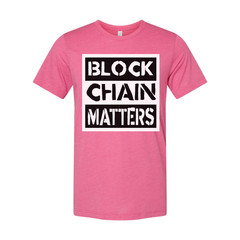 Block Chain Matters Graphic T Shirt For Crypto Enthusiasts And Tech Fans Unisex