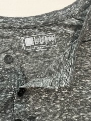 LuLaRoe Patrick Henley Shirt Mens Large Gray Marled Long Sleeve Casual Tee