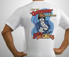 Austin BowWOWers Powers Grrr Everything Big Dogs Tee Shirt White 2X 3X 6X New