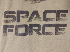 Space Force T Shirt Mens Large L Grunt Style Born To Kill Military Olive Green