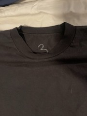 Yeezy Men’s Size 3 Black Crew Neck Short Sleeve Graphic Print Number 1 T-Shirt