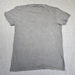 Anvil Lightweight Mens T-shirt Gray Bus Design Size Medium