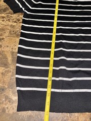 Men’s Striped Knit- Crew Neck T-shirt Medium Size