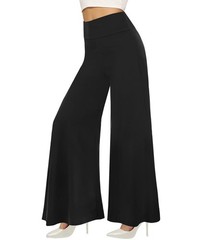 Womens Wide Leg Palazzo Pants Casual Soft High Waist Loose Comfy Lounge Trousers