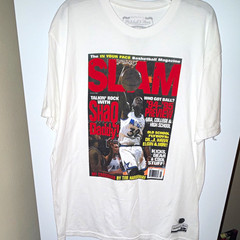 Mitchell & Ness SLAM Shaq Graphic Tee Men’s XL White Crew Neck Short Sleeve