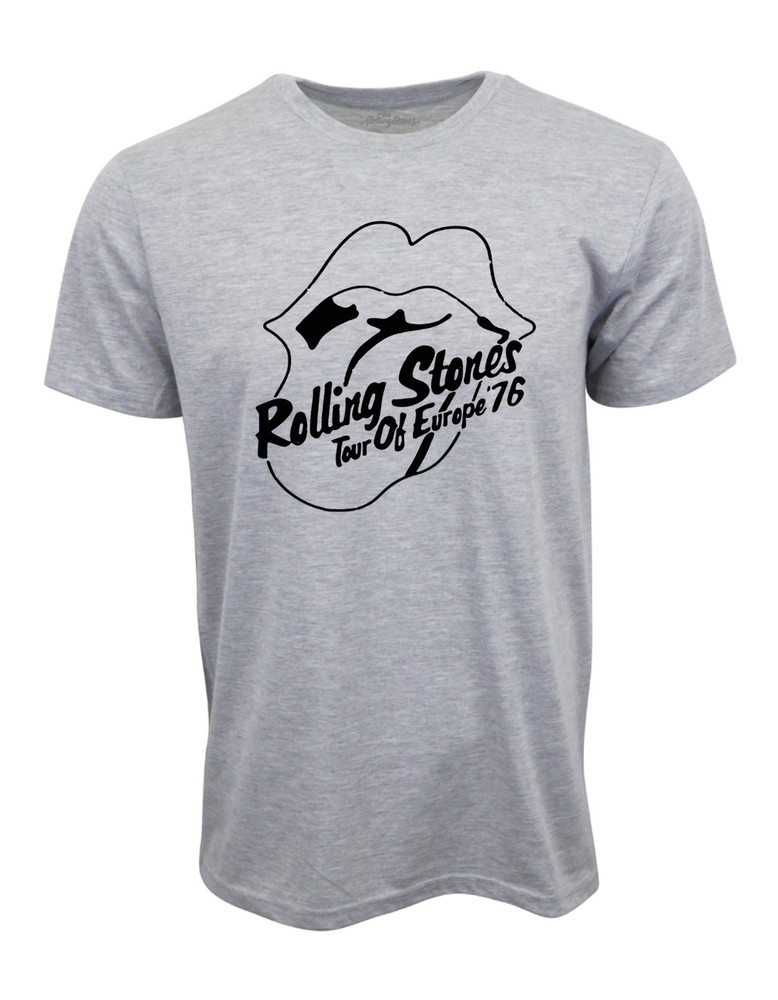 The Rolling Stones TOUR OF EUROPE GRAY T SHIRT