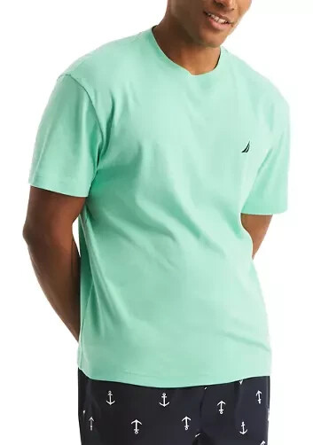 NAUTICA Mint Green Soft Material BIG Sleepwear Sleep T-Shirt NEW Medium