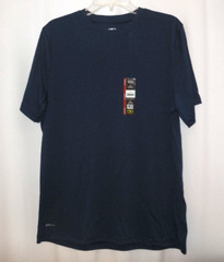 NWT ATHLETIC WORKS MENS M (38-40) Dark Blue Core Jersey Active Dri-Works T-Shirt
