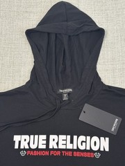 True Religion Hooded Tank Top Mens Large NWT! $72! Workout Streetwear Drawstring