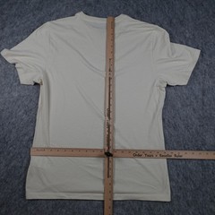 ASICS Shirt Men Medium Cream Tiger Surfing Graphic Short Sleeve Cotton Blend Tee