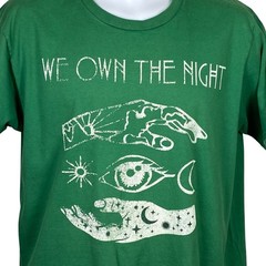 Vintage We Own The Night Graphic T Shirt Mens Size L Green Crewneck Cotton