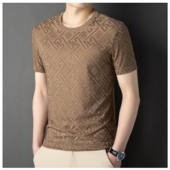 Men’s Breathable Ice Silk T-shirt Lightweight Summer Casual Designer Tee New