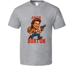 Jack Burton Big Trouble In Little China Retro Movie Caricature T Shirt