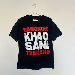 Bangkok Thailand T Shirt Mens Large Navy Blue Khao San Road Graphic Print
