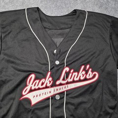 Jack Links Beef Jerky Sasquatch Promo Baseball Jersey Mens Size Small No Tag
