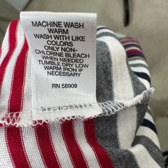 Murano Liquid Luxury Shirt Mens XL Red Blue White Striped Short Sleeve Slim Fit