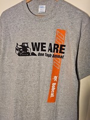 Official Bobcat One Tough Animal T-Shirt – Grey T-shirt – S, M, L, XL, 2X & 3X