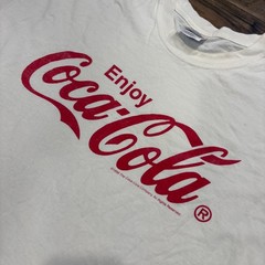 Vintage Y2K Coca-Cola T-Shirt Mens XL White 1998 Hanes Heavyweight Graphic Tee