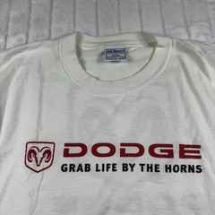 Vintage Dodge Cars & Trucks T-Shirt Men’s XL White Double Sided Print White Rare