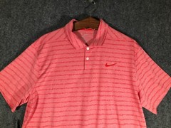 Nike Dri Fit Tee Shirt Mens Extra Large Stretch Red Collar Short Sleeve XL Soft
