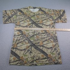 Camo Hunting Shirt Mens Small Multicolor Allover Branches Tee Outdoors Nature
