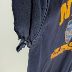 Vintage Thrashed NYPD New York City Police Department T-Shirt Navy Blue Size XL