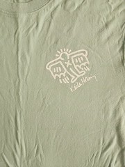 New Keith Haring Flying Figure Mens Medium Pop Street Art Soft Cotton L/S Tee