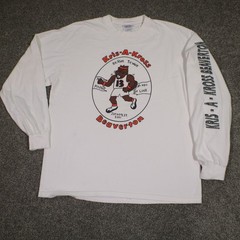 Vintage Kris A Kross Beaverton OR T-Shirt Large White 01- 27-2001 8K Run 3K Walk