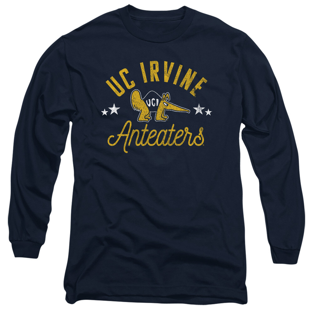 UC Irvine Adult Long Sleeve T-Shirt Anteaters, Navy, S-3XL