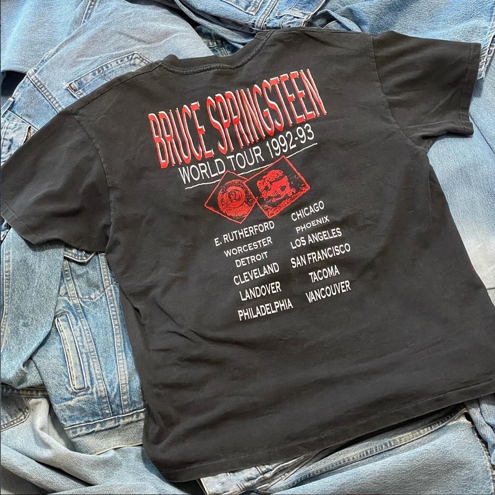 Bruce Springsteen 92 93 World Tour Promo T-Shirt Black XXL