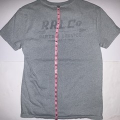 Double RL Ralph Lauren RRL Co. Parts & Service Tee Heathered Blue Gray Size S