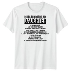 Rules For Dating My Daughter Protective Parent Family Mens T-Shirt Gift