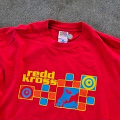 Vtg 90s Redd Kross Show Worl Pop Art Graphic Alternative Rock Band T Shirt Red L