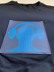 New Sound Music Activated Light Up Flashing LED Equalizer Blk Rave T-Shirt Sz3XL