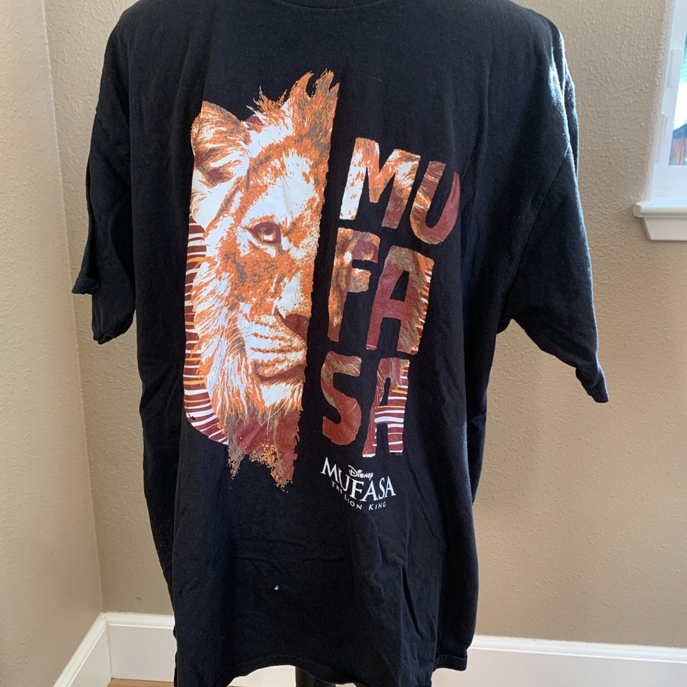 Walt Disney The Lion King T-Shirt Size X Large Mufasa Movie Black Graphic