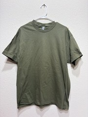 American Apparel T Shirt Army Green Medium Blank