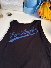 Pro 5 Men’s Black Los Angeles Graphic Print Cotton Jersey Tank Top Size 2XL