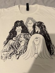 Draw The Line Album Cover Aerosmith T-shirt American band 1970 Steven Tyler
