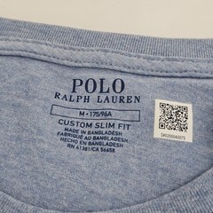 Polo Ralph Lauren Custom Slim Fit T-shirt Pony Logo Mens MEDIUM M Blue HTR NEW