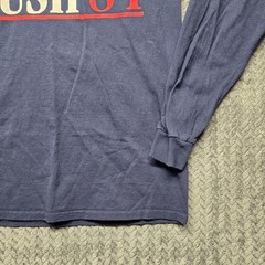 Reagan Bush ’84 Campaign T-Shirt Men’s Medium Blue Long Sleeve Retro USA