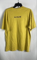 Supreme Men’s Yellow FW17 Josh Smith Reaper Graphic T-Shirt Script Back Sz M