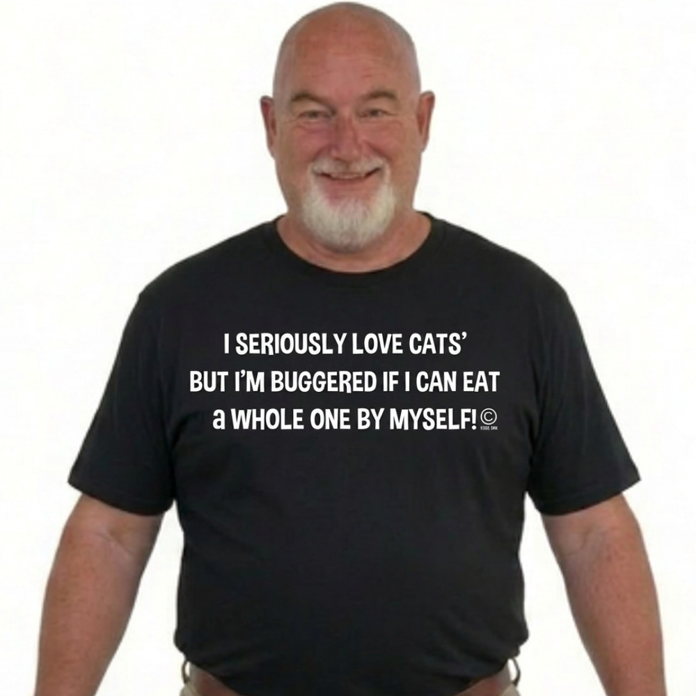 Kev’s Cruising Shirt – 100% Cotton – Multi Colours Avail – I seriously Love Cats